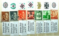 ZESTAW ZNACZKOW STARE NIEMCY RZESZA GENERALNA GUBERNIA HITLER 20