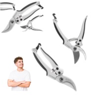 SEKATOR OGRODOWY RĘCZNY MAŁY DO GAŁĘZI ROŚLIN W OGRODZIE UNIWERSALNY METAL