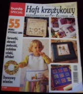 Haft krzyżykowy Burda special motywy malowane igłą