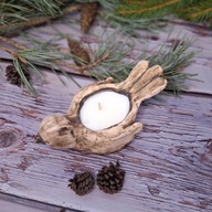 Świeca sojowa nr5 w ceramicznej osłonce w formie ptaszka