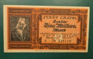 Banknot 1000000 Marek 1923,Cassel