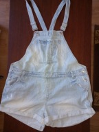 Ogrodniczki Primark Denim 46 spodenki bojówki 104 cm w pasie jak nowe