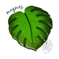 RĘCZNIE ROBIONY MAGNES NA LODÓWKĘ KSZTAŁT MONSTERA PREZENT SHELFLAND