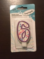 ŚWIECZKA / URODZINOWA / 6 LAT / RAVI / IMPREZKA / NOWA