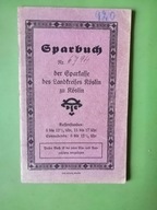 SPARBUCH KSIĄŻECZKA OSZCZĘDNOŚCIOWA KOSLIN ( KOSZALIN ) 1939