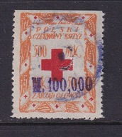 Polski Czerwony Krzyż, zmiana wartości 100,000 na 500Mk, lata 20-te XX