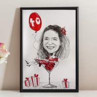 KARYKATURA ZE ZDJĘCIA 1 OSOBA A3