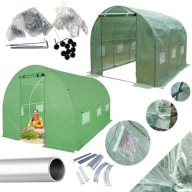 TUNEL FOLIOWY OGRODOWY 2X3M SZKLARNIA SIATKA ZIELONY GRUBY STELAŻ 25⌀ OGRÓD