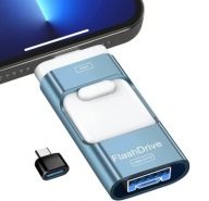 Pendrive Y-DISK 256 GB Lightning, Micro-USB, USB 3.0 niebieski