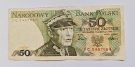 50 ZŁOTYCH 1986 seria FC 548...