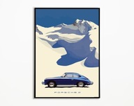 PLAKAT PORSCHE 356 KLASYCZNY SAMOCHÓD SPORTOWY IKONA MOTORYZACJI PLAKAT A3
