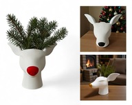 WAZONIK, STROIK, RENIFER Z MIEJSCEM NA GAŁĄZKI - DEKORACJA ŚWIĄTECZNA