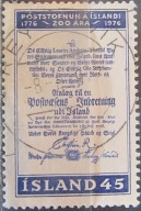 Islandia stary znaczek (10/2