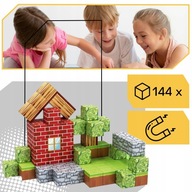 Minecraft zestaw klocków magnetycznych dla dzieci 144 elementy prezent!!