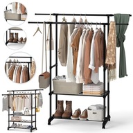 WIESZAK NA UBRANIA, STABILNY I WYTRZYMAŁY, ROZSUWANY DRĄŻEK NA UBRANIA