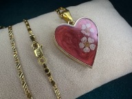 Naszyjnik handmade z suszonymi kwiatkami w żywicy