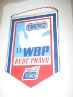 33 WYŚCIG POKOJU CSSR RUDE PRAVO herby stolic proporczyk