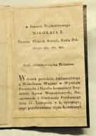 List patentowy na aparat DO KAWY Królestwo Polskie 1835 r.