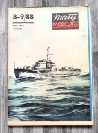 Mały Modelarz 8-9/1988 Duży ścigacz okrętów podwodnych typu KRONSZTAD