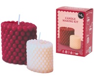 KOMPLETNY ZESTAW DO ROBIENIA ŚWIEC WYROBU ŚWIECZEK WOSK FOREMKI AKCESORIA