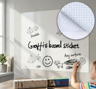 TABLICA BIAŁA FOLIA SAMOPRZYLEPNA SUCHOŚCIERALNA ELEKTROSTATYCZNA 45x200 cm