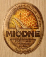 ETYKIETA - MIODNE - PIWO CIEMNE z warmińskim miodem