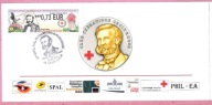 Francja 2017 karnet zaproszenie, zn. ATM Czerwony Krzyż, medycyna, H.Dunant