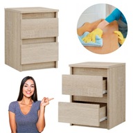 SZAFKA NOCNA STOLIK NOCNY DREWNO LOFT DO SYPIALNI DAB SONOMA DREWNIANA