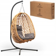 WISZĄCY FOTEL WOLNOSTOJĄCY STABILNY 110kg MEVEN