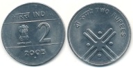 Indie 2 Rupees - 2005r ... Monety