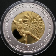 Polska 10 złotych 2006 - MŚ Niemcy - srebro + złoto - stan menniczy