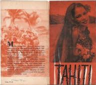 TAHITI -film produkcji francuskiej -program kinowy -lata 50-te