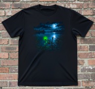 Nocna zasiadka feeder koszulka T-shirt wędkowanie nocne