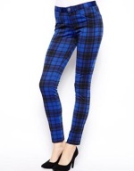 WeSC JEANS SPODNIE DAMSKIE W KRATĘ UNIKAT r.29 IDEAŁ stretch danish design