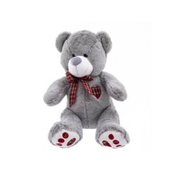 Pluszowy miś świąteczny 40 cm | Biały miękka zabawka dla dzieci