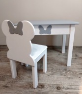 Stolik i krzesełko drewniane 92-116