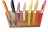 Dębowy stojak uchwyt magnetyczny na noże