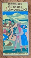 BESKID ŚLASKI i ŻYWIECKI - mapa turystyczna 1990 r.