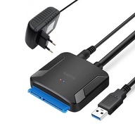 ADAPTER KABEL PRZEWÓD USB 3.0 - SATA DYSK HDD SSD 2,5'' 3,5'' + ZASILACZ