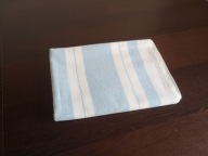 PRZEŚCIERADŁO LNIANE W PASY 188 / 143 cm.