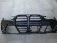 Zderzak przedni BMW G80 G82 M3 M4 IDEALNY + gril - czarny mat met.