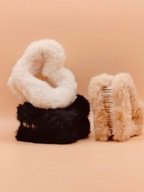 3x spinki do włosów Pluszowe spinki do włosów klamry serca