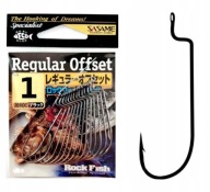 Hak haczyki Sasame Regular Offset 20ROC Roz 1 spinning guma przynęta