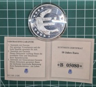 Medal 10 lat euro 2009,posrebrzany