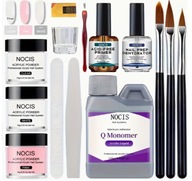 Zestaw do Robienia Paznokci 3w1 Proszki, Pędzel i Akcesoria