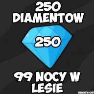 250 Diamentów| 99 NIGHTS IN THE FOREST | 99 Nocy w Lesie| ROBLOX | Diamonds
