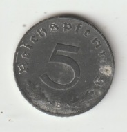 III Rzesza 5 pfennig 1941 B