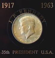 KENNEDY HALF DOLLAR 1964 MENNICA DENVER SREBRO 900