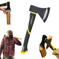 SIEKIERA MOCNA STALOWA ROZŁUPAJĄCA DO DREWNA WYTRZYMAŁA