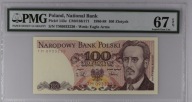 100zł Ludwik Waryński 1988 rok PMG 67 Seria TM